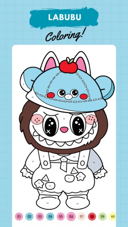 Labubu Coloring by Number